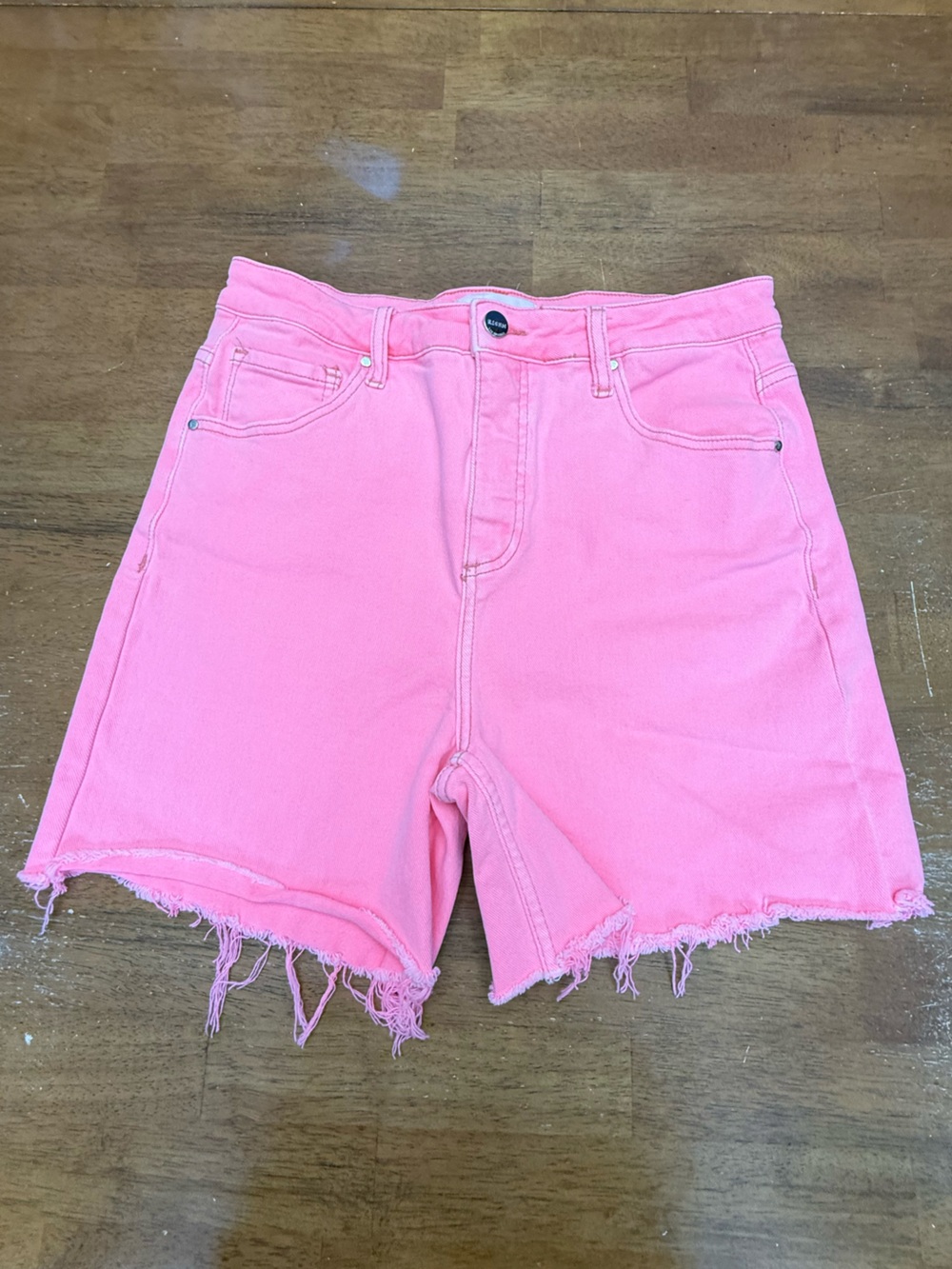 Risen Frayed Denim Cutoff Coral 13
